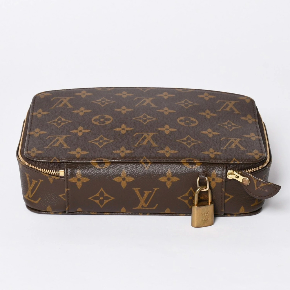 LOUIS VUITTON Monogram Pochette Monte Carlo accessory case Brown